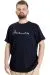 Big Size Mens T-Shirt MUHAMMED ALI 23160 Navy Blue