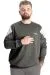 Big Size Sweat Sleeve Garni Printed 23161 Khaki