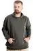 Big Size Mens Sweat Zipper Mıstıka 23166 Khaki