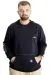 Big Size Mens Sweat Zipper Mıstıka 23166 Navy Blue
