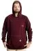 Big Size Mens Sweat Zipper Mıstıka 23166 Plum