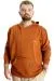 Big Size Mens Sweat Zipper Mıstıka 23166 Cinnamon