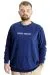 Big Size Mens Sweat Kuplu Creative Director 23167 Indigo