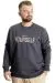 Big Size Mens Sweat Crew Neck Do İt Yourself 23168 Fume