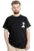 Big Size Mens T-Shirt FINGERMARK 23201 Black