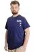 Big Size Mens T-Shirt PRINT 23203 Indigo