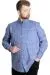 Big Size Mens Shirt Ekose Long Armlu 23300 Light Grey