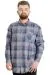 Big Size Mens Shirt Ekose Long Armlu 23300 Light Brown