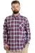 Big Size Mens Shirt Ekose Long Armlu 23300 Light Navy Blue