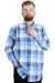Big Size Mens Shirt Ekose Long Armlu 23300 AntraMelange