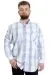 Big Size Mens Shirt Ekose Long Armlu 23300 Dark Smoked