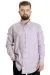 Big Size Mens Shirt Ekose Long Armlu 23300 Kırık White
