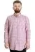 Big Size Mens Shirt Ekose Long Armlu 23300 Kızıl