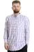 Big Size Mens Shirt Ekose Long Armlu 23300 Krem