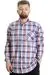 Big Size Mens Shirt Ekose Long Armlu 23300 Kum-Black