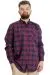 Big Size Mens Shirt Ekose Long Armlu 23300 Mercan