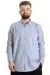 Big Size Mens Shirt Ekose Long Armlu 23300 Taba