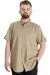 Big Size Mens Shirt Gabardinee23302 Beige