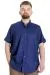 Big Size Mens Shirt Gabardinee23302 Indigo