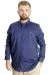 Big Size Mens Shirt Tom Oxford 23303 Navy Blue