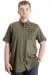 Mens Big Size Gabardinee Shirt INTROVERT 23304 Khaki