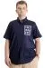 Mens Big Size Gabardinee Shirt INTROVERT 23304 Navy Blue