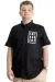 Mens Big Size Gabardinee Shirt INTROVERT 23304 Black