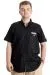 Mens Big Size Gabardinee Shirt LEADER 23305 Black