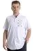 Mens Big Size Gabardinee Shirt HUSTLE 23306 White