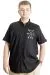 Mens Big Size Gabardinee Shirt HUSTLE 23306 Black