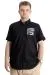 Mens Big Size Gabardinee Shirt ONE CITY 23307 Black