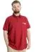 Big Size Mens T-Shirt Polo PORT SHIELD 23317 Burgundy