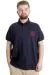 Big Size Mens T-Shirt Polo OCEAN JOURNEY 23319 Navy Blue