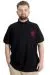 Big Size Mens T-Shirt Polo OCEAN JOURNEY 23319 Black