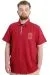 Big Size Mens T-Shirt Polo ADVENTURE 23323 Burgundy