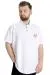 Big Size Mens T-Shirt Polo MODE TEAM 23324 White