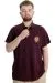 Big Size Mens T-Shirt Polo MODE TEAM 23324 Plum