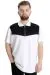 Big Size Mens T-Shirt Polo FRAGMENTED 23325 White