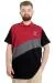 Big Size Mens T-Shirt Polo CLUB 23326 Burgundy