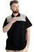 Big Size Mens T-Shirt Polo MILITARE 23327 Black