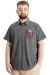 Big Size Mens T-Shirt Polo LIMITED 23330 AntraMelange