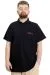 Big Size Mens T-Shirt Polo CARPE DIEM 23333 Black