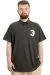 Big Size Mens T-Shirt Polo THREE 23334 Khaki