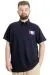 Big Size Mens T-Shirt Polo ABSOLUTE DESTINY 23335 Navy Blue
