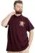 Big Size Mens T-Shirt Polo NINETY ONE 23336 Plum