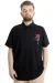 Big Size Mens T-Shirt Polo CAPTIAN 23338 Black