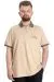 Big Size Mens Polo T-shirt 1991 23341 Beige