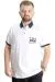 Big Size Mens T-Shirt Polo DNM 23343 White