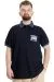 Big Size Mens Polo T-shirt DNM 23343 Navy Blue