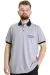 Big Size Mens Polo T-shirt SAILING 23344 Grey Melange